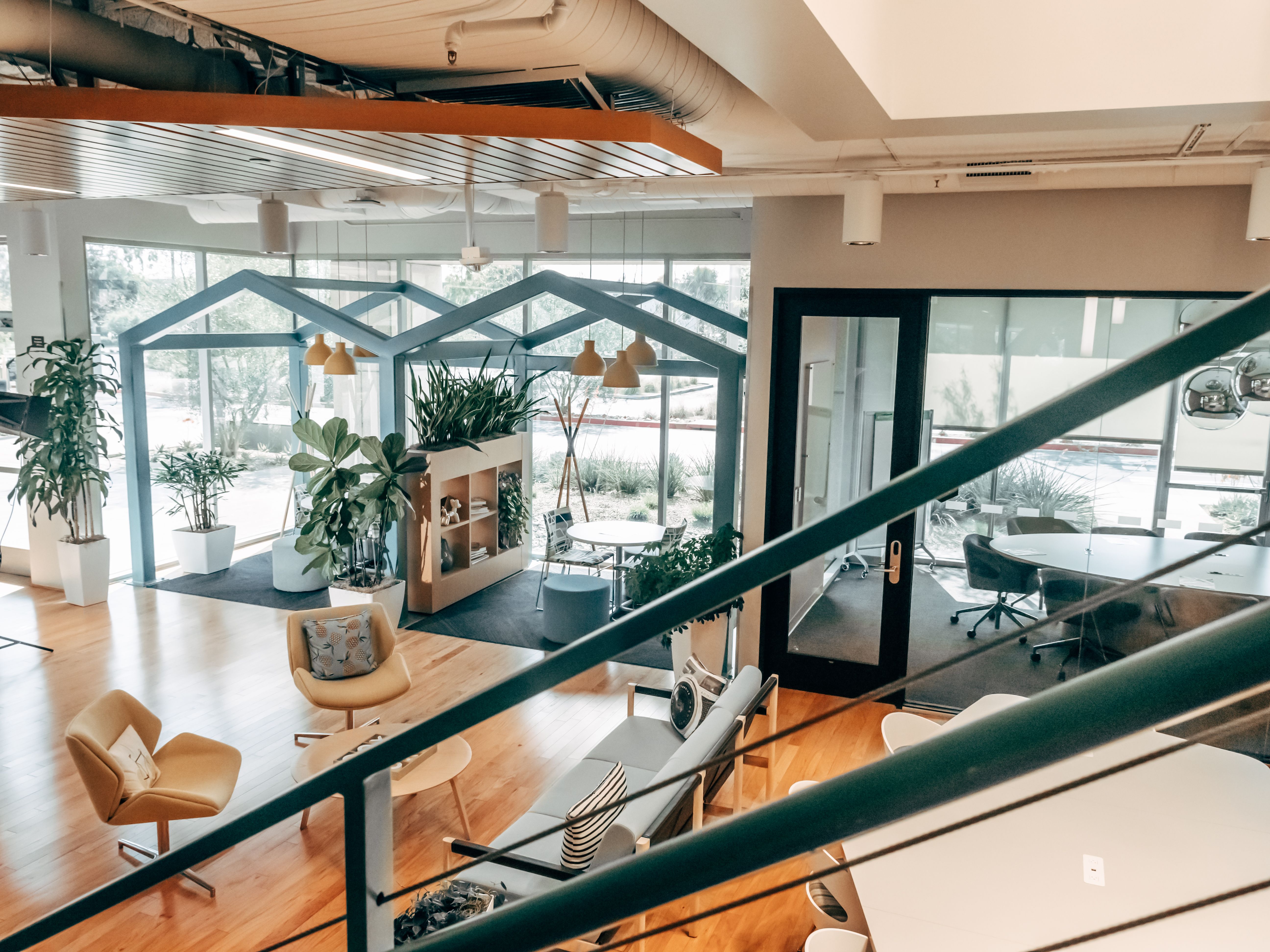 Modern, bright office representing future-oriented work